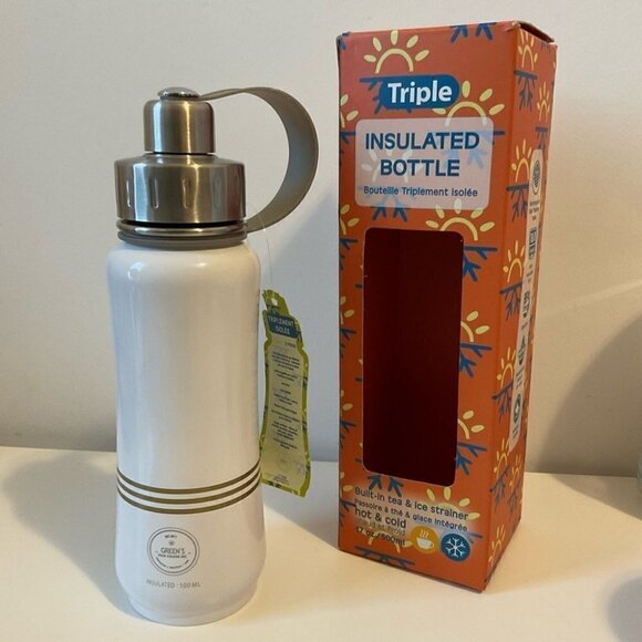 Triple Hot/Cold Insulated Stainless Steel Bottle NWT - Picture 2 of 5